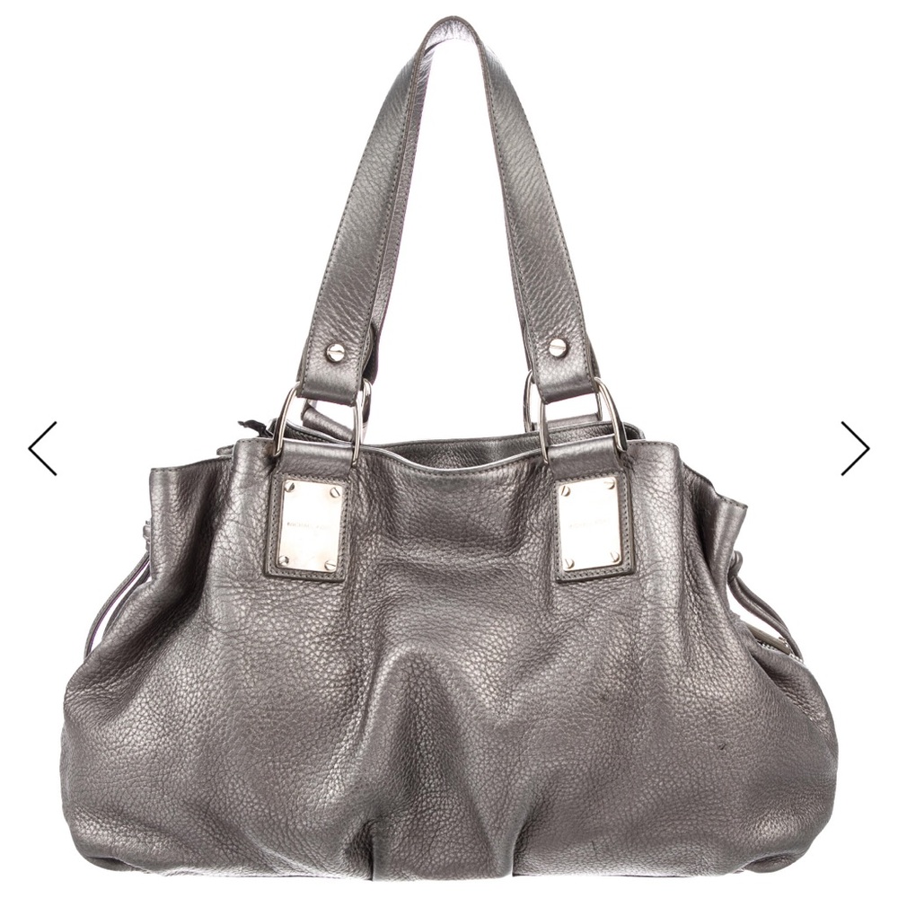 Michael Kors Metallic Silver Shoulder Bag - Picture 3 of 11